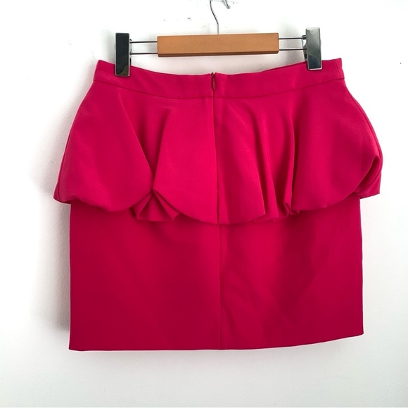Zara Fuchsia Pink Peplum Mini Skirt - Picture 4 of 9